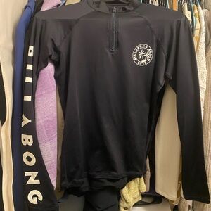 Billabong Black Rash Guard with Logo